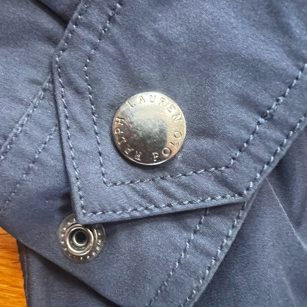 POLO Ralph Lauren Blue Kids P-Layer 1 Hooded Jacket Size XL 18-20 Outdoor Zip - Picture 5 of 15